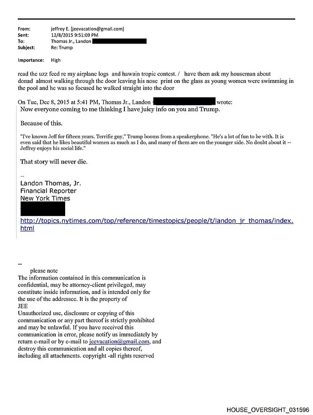 House Committee Releases 20,000 Emails Exposing Jeffrey Epstein's 'Web of Power and Manipulation,' According to Oversight Reports