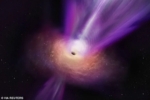 Astronomers Witness Reborn Supermassive Black Hole's Cosmic Eruption, Unleashing Million-Light-Year Plasma Plumes