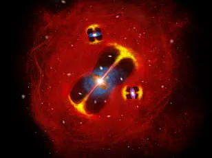 Astronomers Witness Reborn Supermassive Black Hole's Cosmic Eruption, Unleashing Million-Light-Year Plasma Plumes