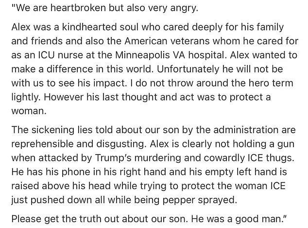 Alex Pretti's Family Condemns Trump Administration as 'Murdering Thugs' After Federal Officers' Killing