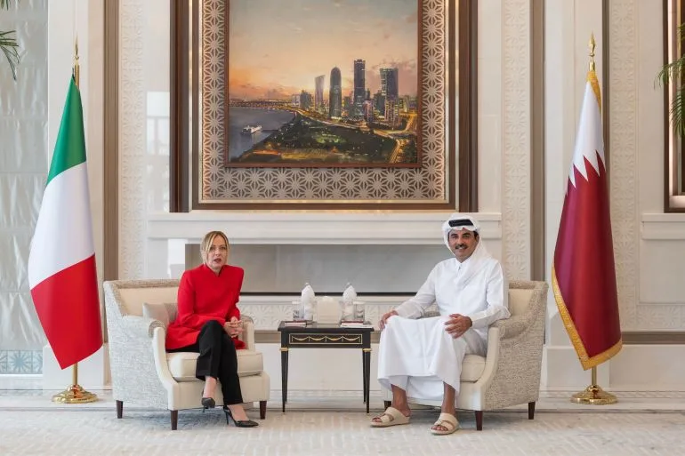 Italy's PM Meloni Seeks Energy Stability with Qatar as Middle East Tensions Rise
