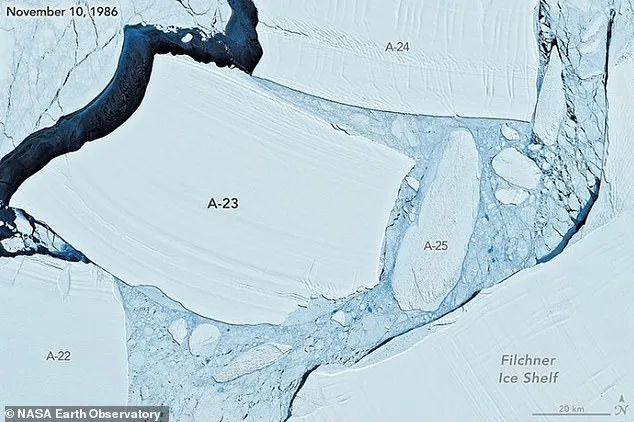 Colossal Antarctic Iceberg Finally Drifting North After 34-Year Odyssey