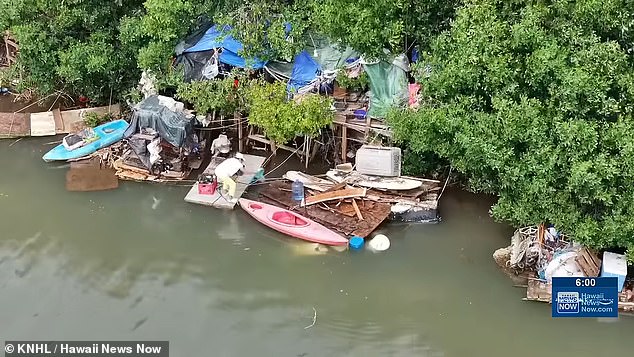 Authorities struggle to identify residents as massive Honolulu water camp grows.
