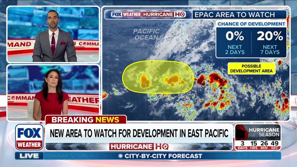 NHC designates first 2026 Eastern Pacific watch area far from land.